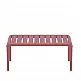 Paris/T-90x50xY.40cm Table Marsala - Πολυπροπυλένιο - 50x90x40 cm