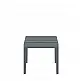 Paris/T-42x41xY.39cm Side Table/Footrest Dark Grey - Πολυπροπυλένιο - 41x42x39 cm