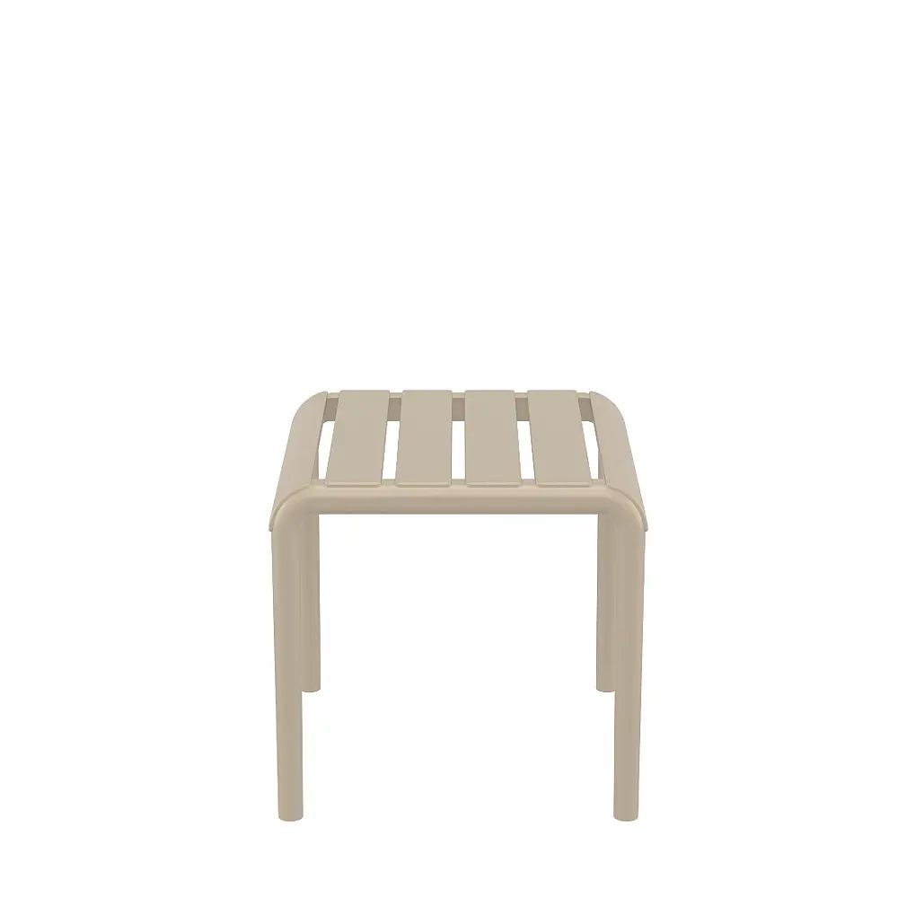 Paris/T-42x41xY.39cm Side Table/Footrest Taupe - Πολυπροπυλένιο - 41x42x39 cm