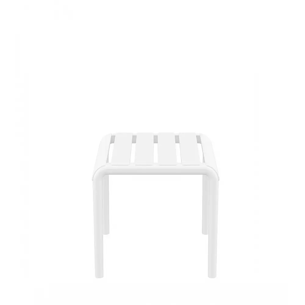 Paris/T-42x41xY.39cm Side Table/Footrest white - Πολυπροπυλένιο - 41x42x39 cm