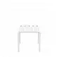 Paris/T-42x41xY.39cm Side Table/Footrest white - Πολυπροπυλένιο - 41x42x39 cm