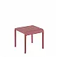 Paris/T-42x41xY.39cm Side Table/Footrest Marsala - Πολυπροπυλένιο - 41x42x39 cm