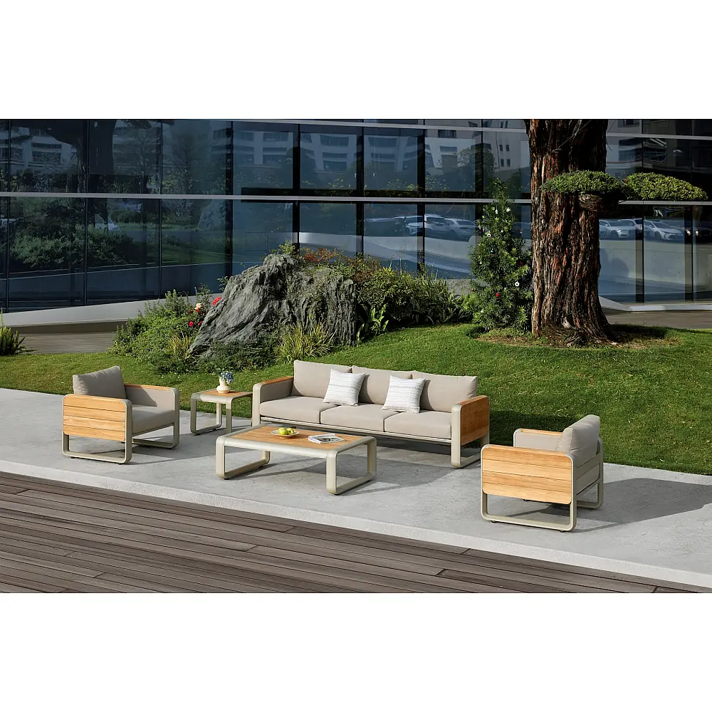 Nottingham-3 Lounge Set (207730) - Αλουμίνιο