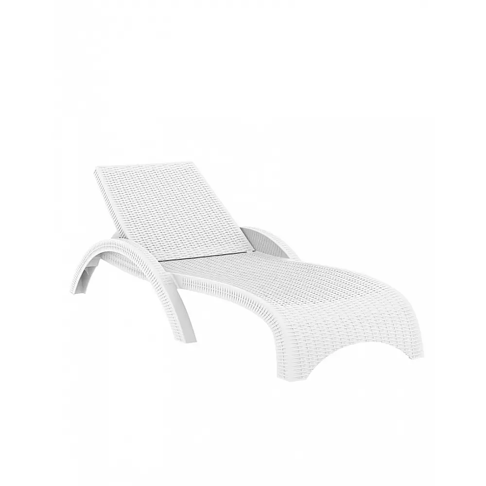 Tropic Sun-Lounger White - Πολυπροπυλένιο - 187x73x44 cm