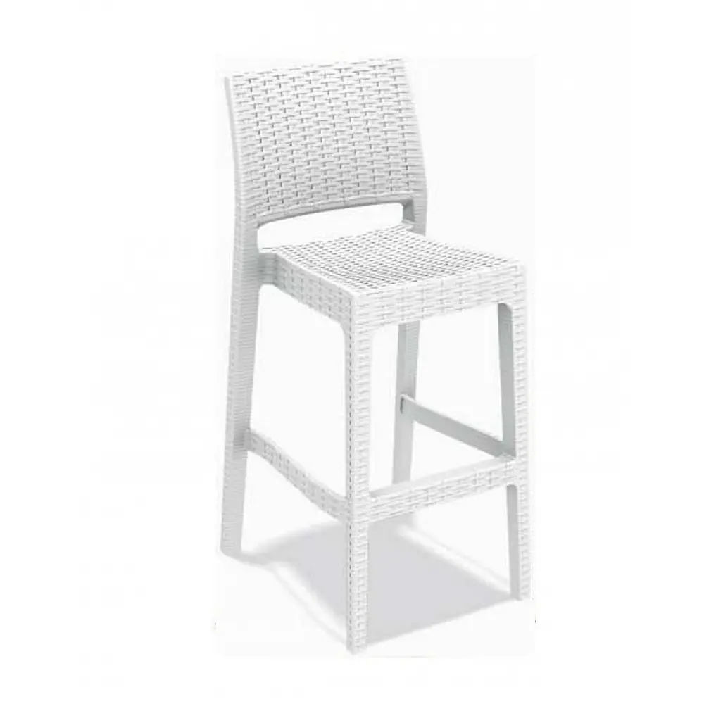 Jamaica/S White  Barstool - Πολυπροπυλένιο - 51x40x108 cm