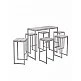 Ruba/S Barstool - Μέταλλο - 37x37x80 cm Ruba/S Barstool - Μέταλλο - 37x37x80 cm