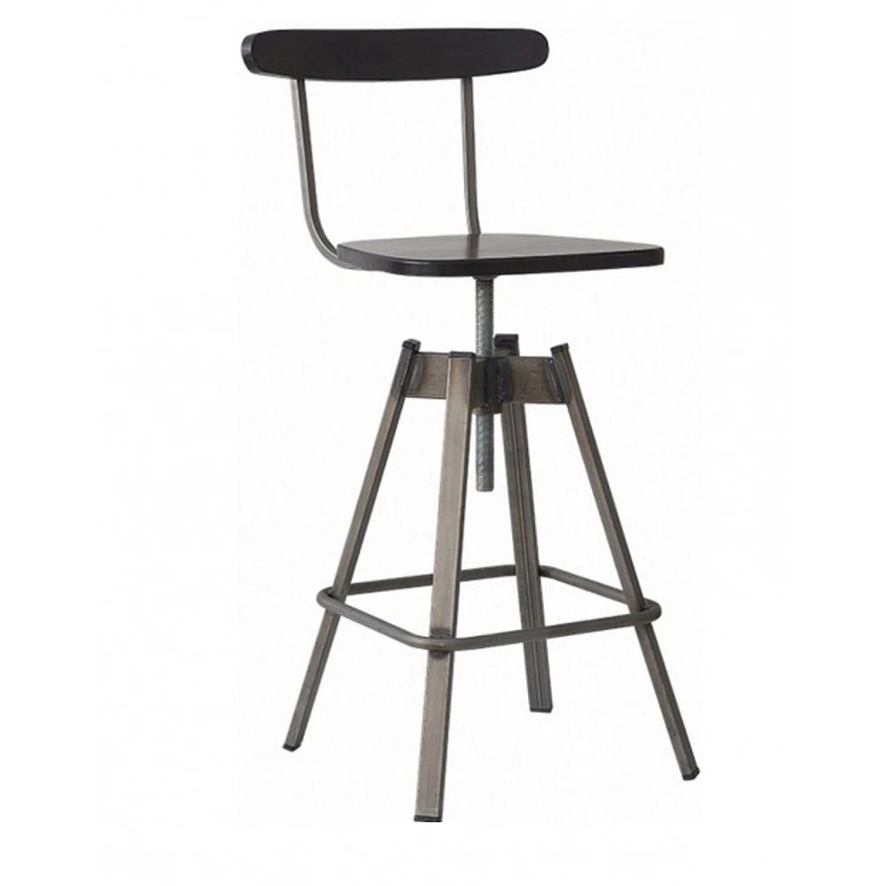 Barstool Turku-S-W - Μέταλλο - 49x44x97 cm
