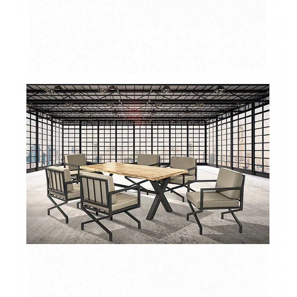 Jolie/P+ X-Fir Table Dining Set SPECIAL - Μέταλλο
