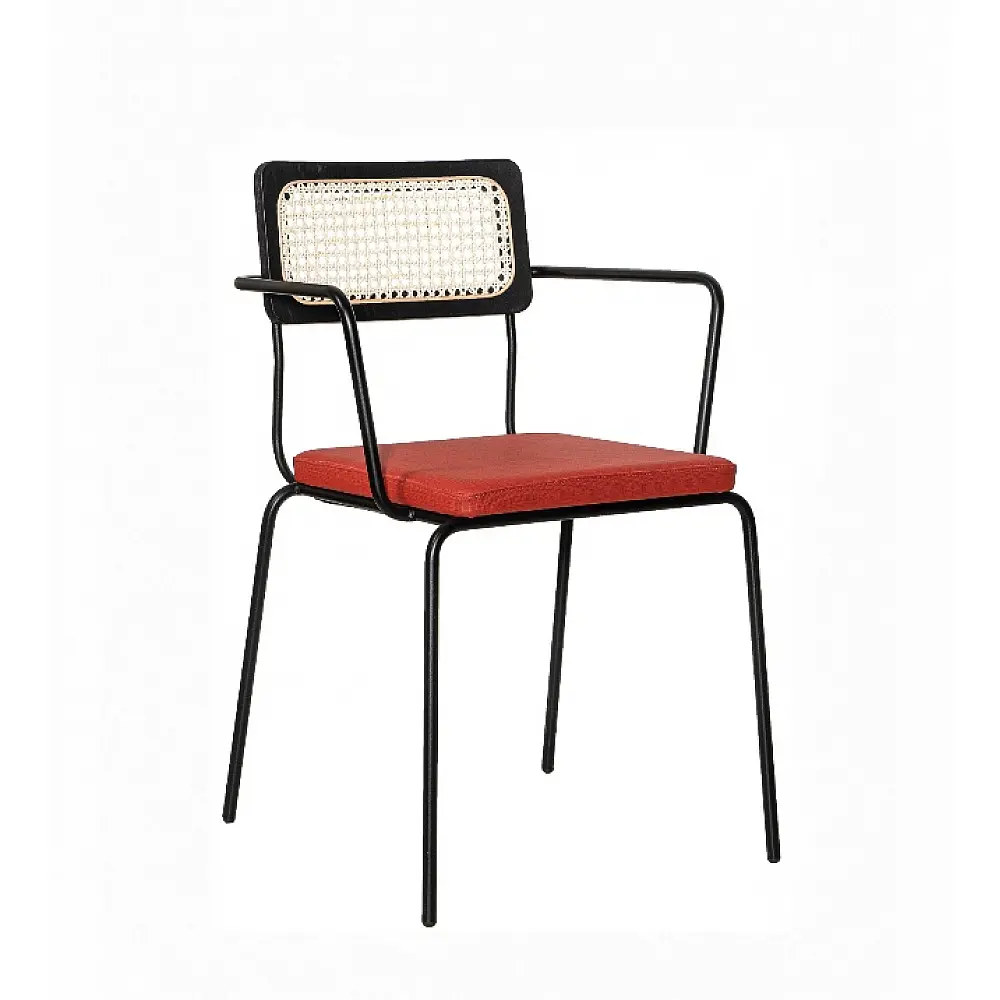 Hill/P-R COM Armchair - Μέταλλο - 56x52x82 cm Hill/P-R COM Armchair - Μέταλλο - 56x52x82 cm