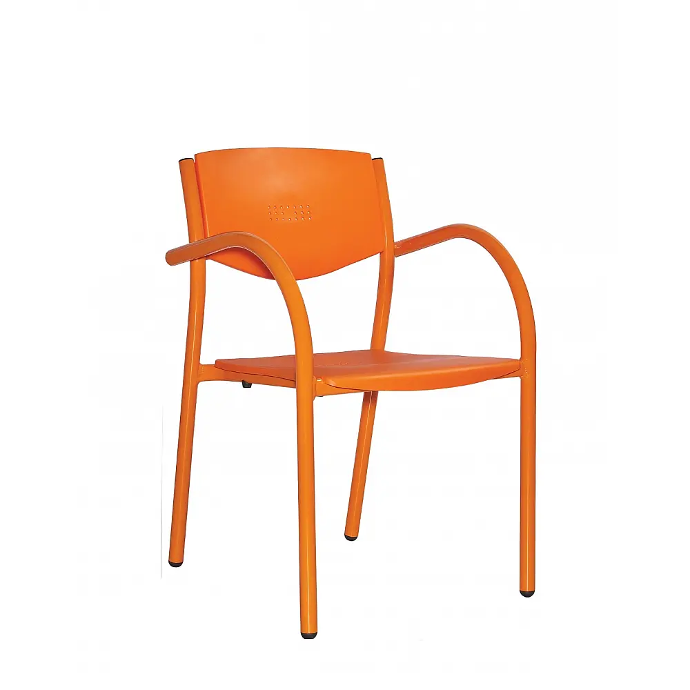 Orlando Orange Armchair - Αλουμίνιο - 59x55x79 cm
