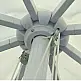 Umbrella Aluminum 3x3m - Αλουμίνιο - 300x300x280 cm