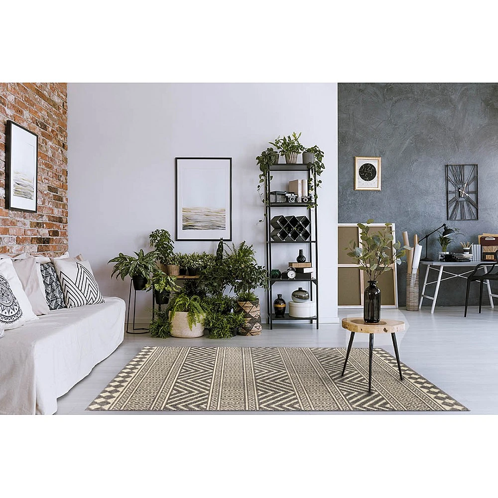 ΧΑΛΙ ETHNIK 7525D GREY-ECRU - 133X190 NewPlan ΧΑΛΙ ETHNIK 7525D GREY-ECRU - 133X190 NewPlan