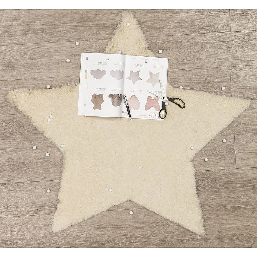ΧΑΛΙ PUFFY FC3B BEIGE STAR ANTISLIP - 160X160 NewPlan ΧΑΛΙ PUFFY FC3B BEIGE STAR ANTISLIP - 160X160 NewPlan