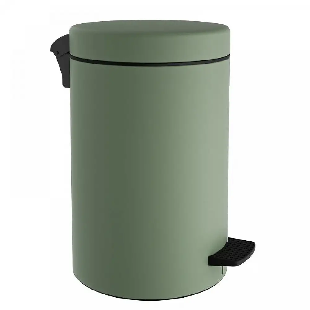 Χαρτοδοχείο 12 Lit, Soft Close - Matt Mint, Pam & Co, Ø25 x H40 (cm), 12-090-903