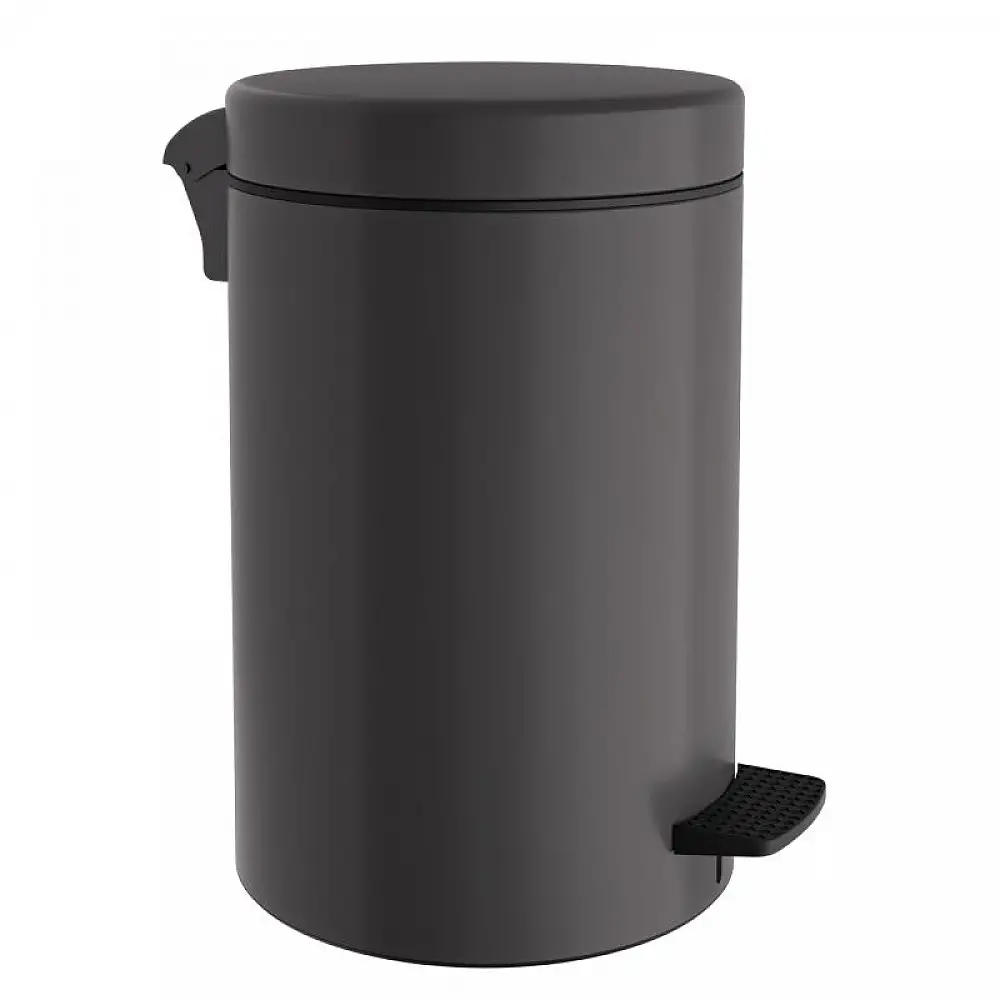 Χαρτοδοχείο 12 Lit, Soft Close - Matt Anthracite, Pam & Co, Ø25 x H40 (cm), 12-090-113