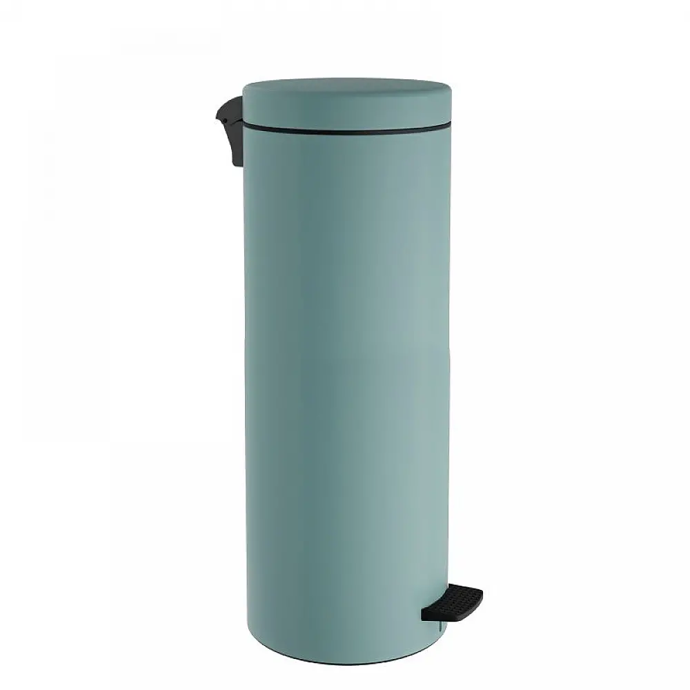 Χαρτοδοχείο 16 Lit Soft Close, No Inner Bucket - Matt Turquoise, Pam & Co, Ø20 x H55 (cm), 16-2053-913