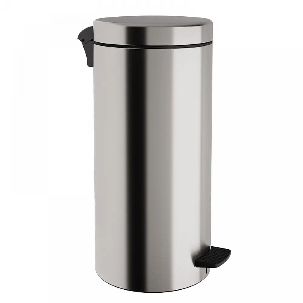 Χαρτοδοχείο 25 Lit Soft Close, No Inner Bucket - Matt Inox, Pam & Co, Ø25 x H55 (cm), 2553-011 Χαρτοδοχείο 25 Lit Soft Close, No Inner Bucket - Matt Inox, Pam & Co, Ø25 x H55 (cm), 2553-011