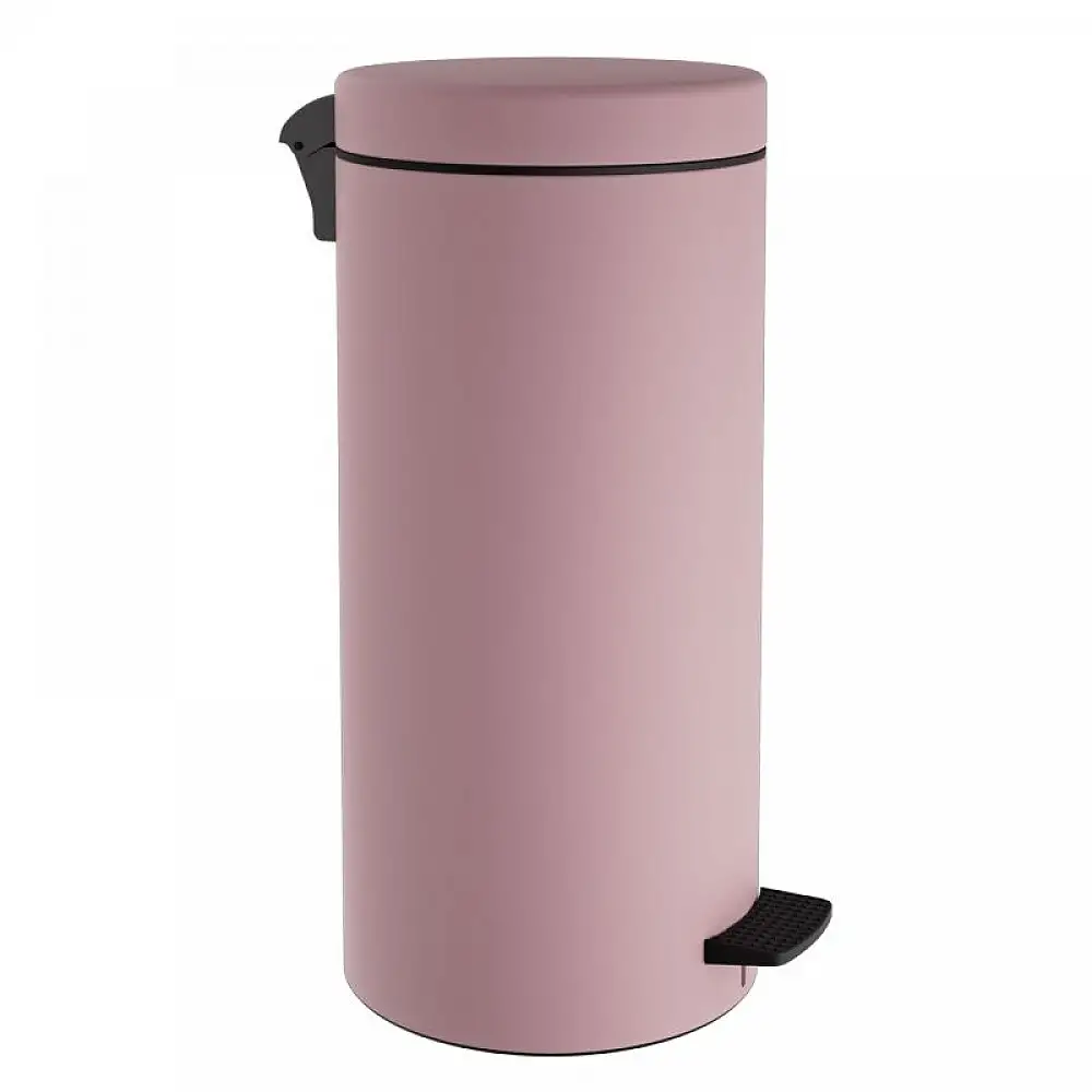 Χαρτοδοχείο 25 Lit Soft Close, No Inner Bucket - Matt Pink, Pam & Co, Ø25 x H55 (cm), 2553-303