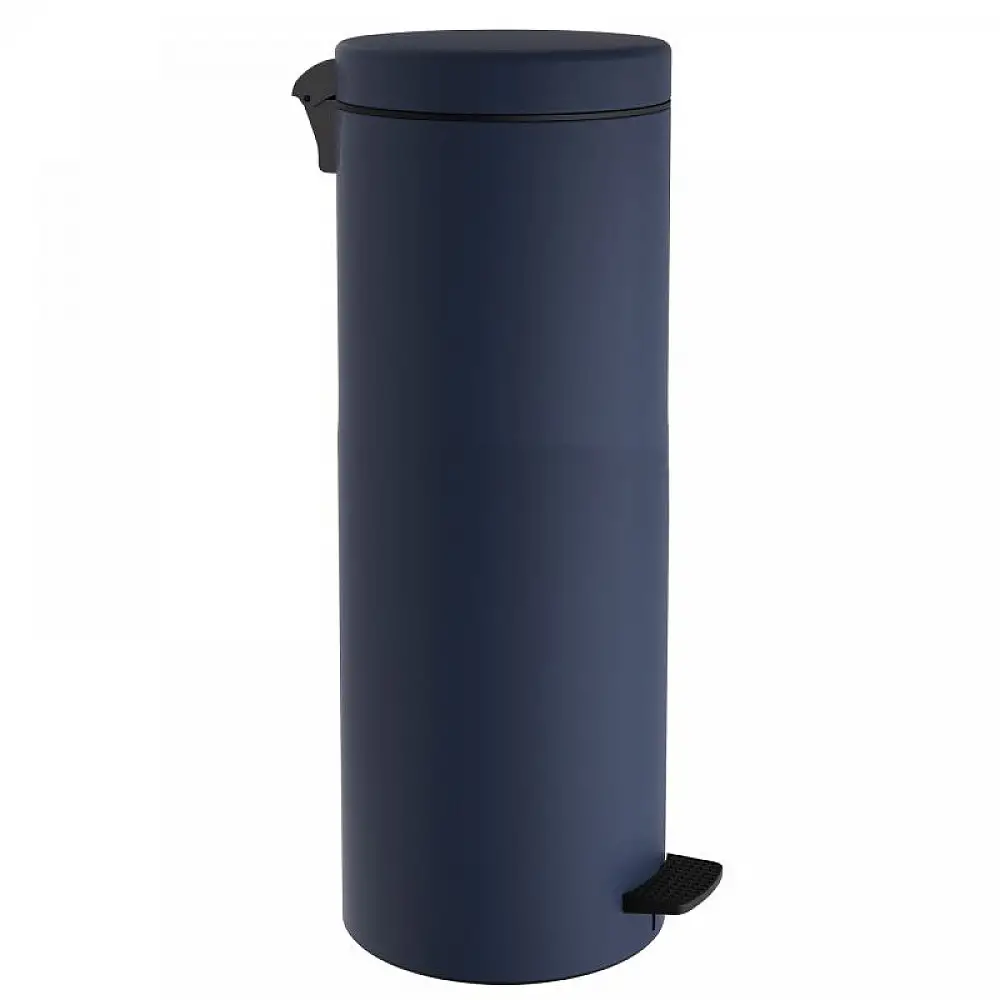 Χαρτοδοχείο 30 Lit, Soft Close - Matt Navy Blue, Pam & Co, Ø25 x H65 (cm), 2565-203