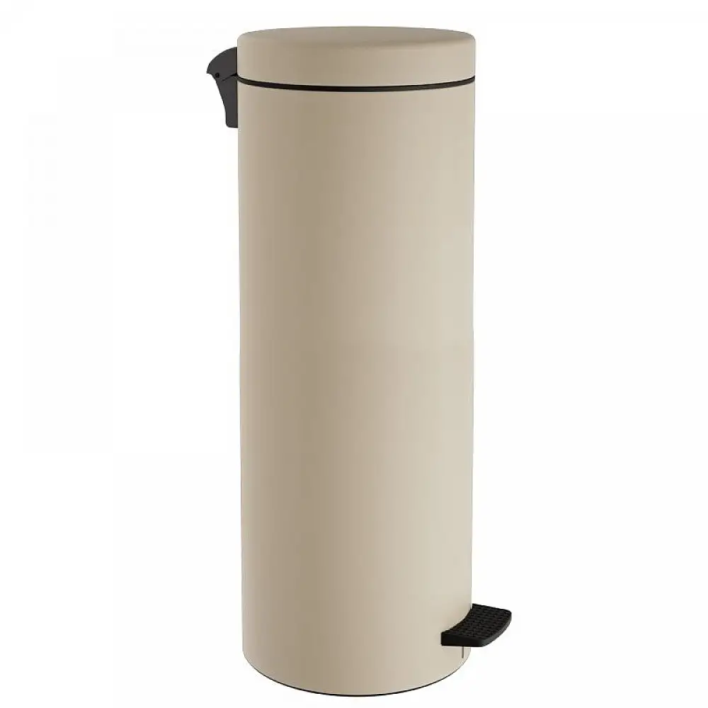 Χαρτοδοχείο 30 Lit, Soft Close - Matt Ivory, Pam & Co, Ø25 x H65 (cm), 2565-703