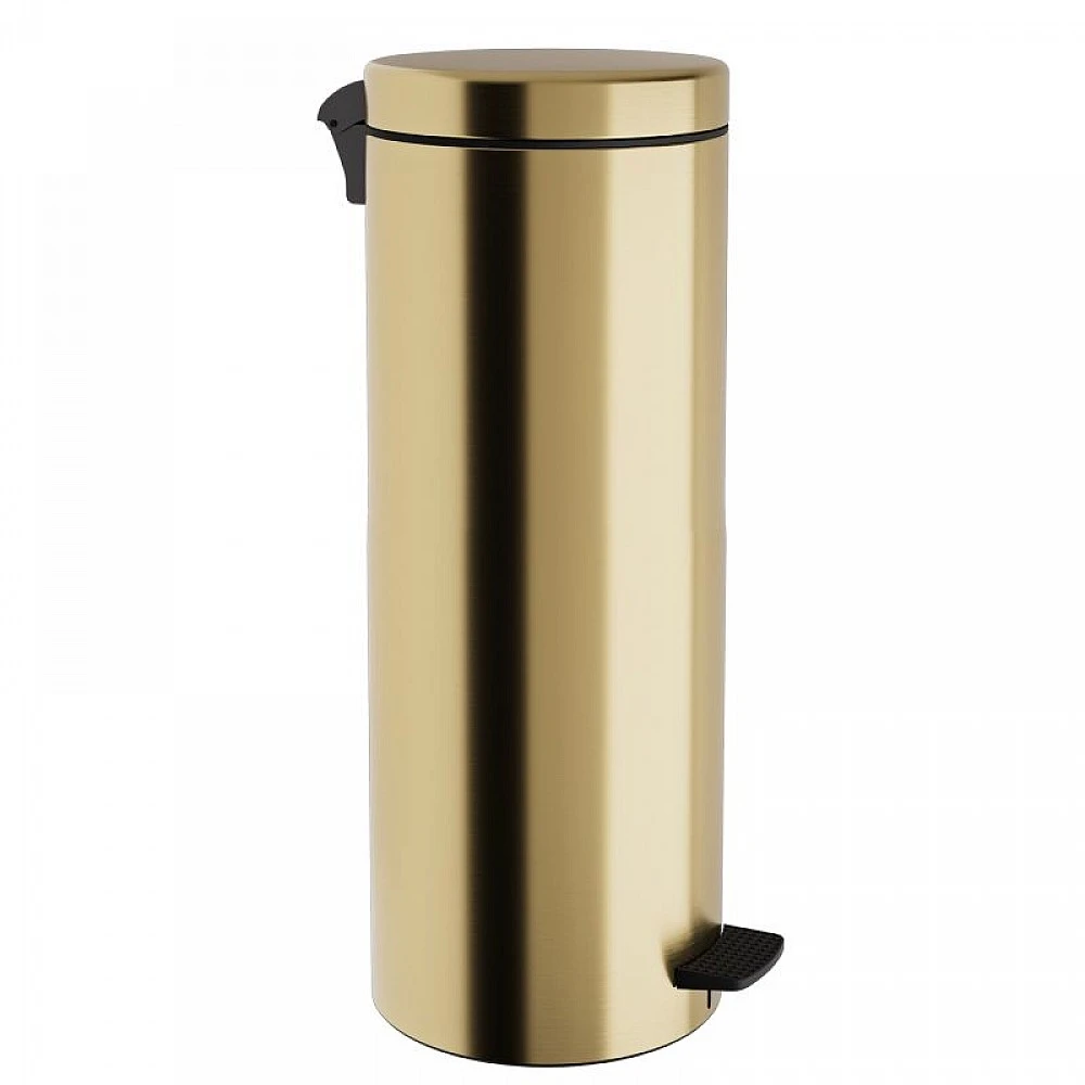 Χαρτοδοχείο 30 Lit, Soft Close - Brushed Gold, Pam & Co, Ø25 x H65 (cm), 2565-023