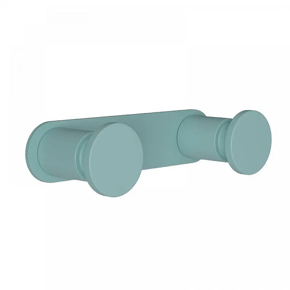 Άγκιστρο Διπλό - Matt Turquoise, Pam & Co, W12 x D3,5 x H2,5 (cm), 70-913 Άγκιστρο Διπλό - Matt Turquoise, Pam & Co, W12 x D3,5 x H2,5 (cm), 70-913