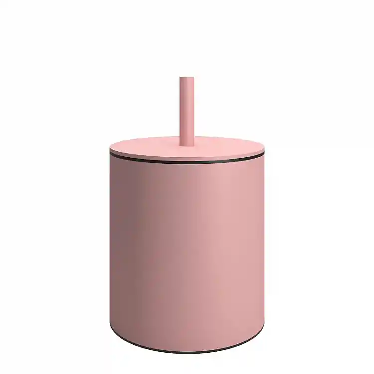 Χαρτοδοχείο 5 Lit - Matt Pink, Pam & Co, Ø20 x H35 (cm), 139-303