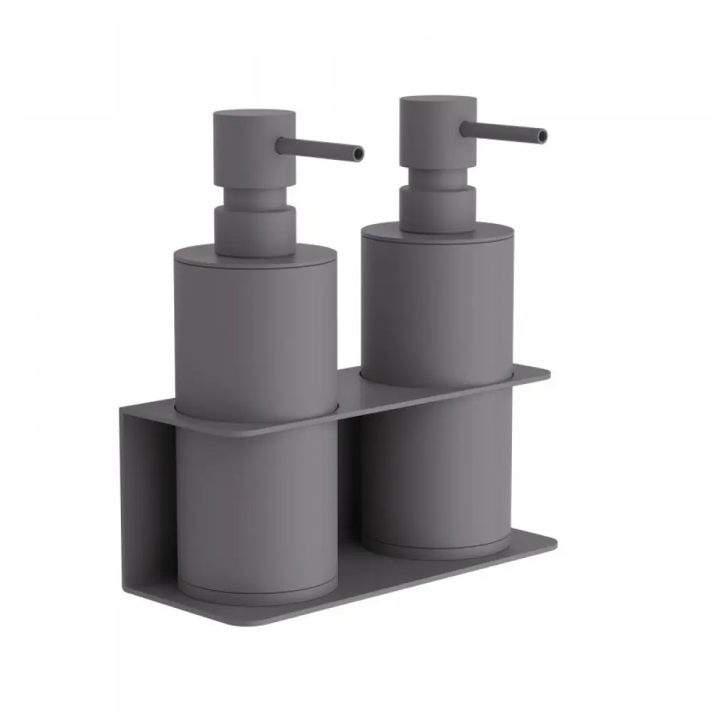 Επιτοίχιο Διπλό Dispenser Επαγγελματικό - Matt Concrete Grey, Pam & Co, W17 x D7 x H19 (cm), 83-163 Επιτοίχιο Διπλό Dispenser Επαγγελματικό - Matt Concrete Grey, Pam & Co, W17 x D7 x H19 (cm), 83-163