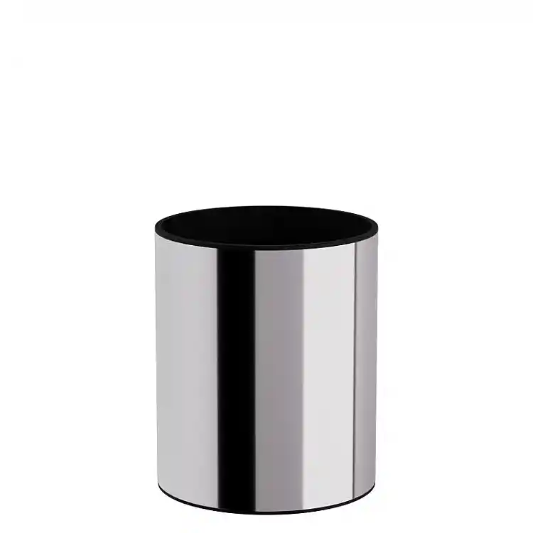 Καλάθι Γραφείου / Δωματίου 6 Lit - Inox, Pam & Co, Ø20 x H24 (cm), 2024-001