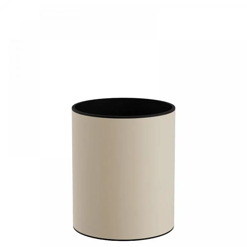 Καλάθι Γραφείου / Δωματίου 6 Lit - Matt Ivory, Pam & Co, Ø20 x H24 (cm), 2024-703