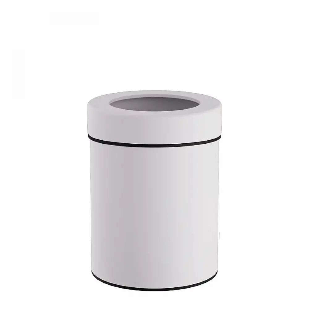 Καλάθι Γραφείου / Δωματίου 6 Lit - Matt White, Pam & Co, Ø20 x H28 (cm), 2128-033