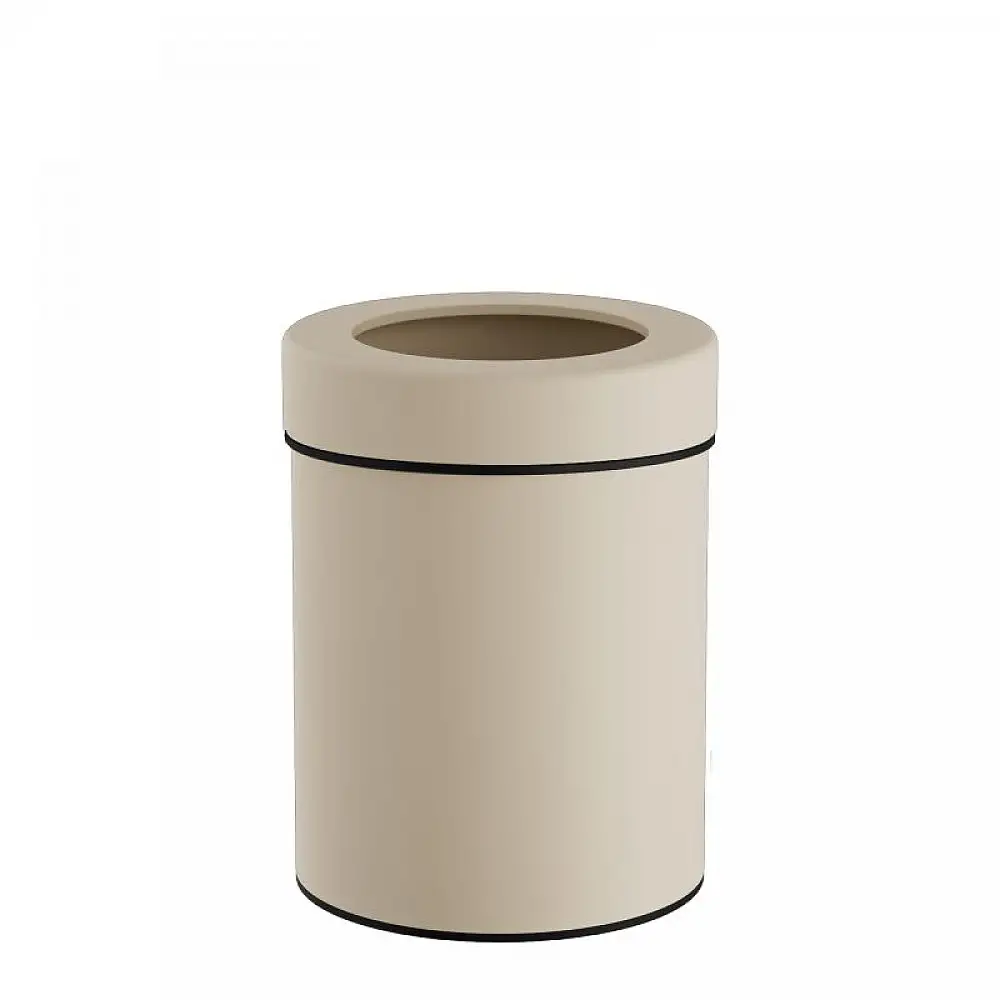 Καλάθι Γραφείου / Δωματίου 6 Lit - Matt Ivory, Pam & Co, Ø20 x H28 (cm), 2128-703