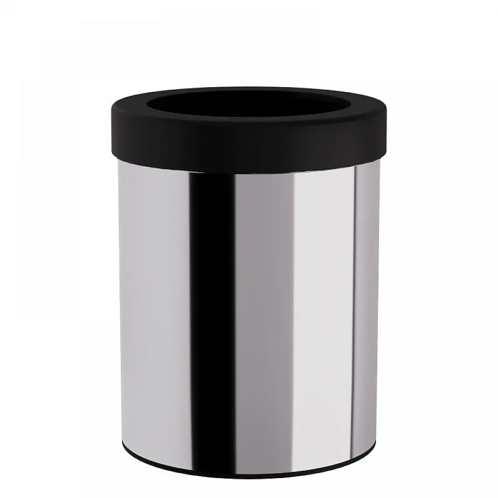 Καλάθι Γραφείου / Δωματίου 12 Lit - Chrome, Pam & Co, Ø25 x H30 (cm), 2536-001