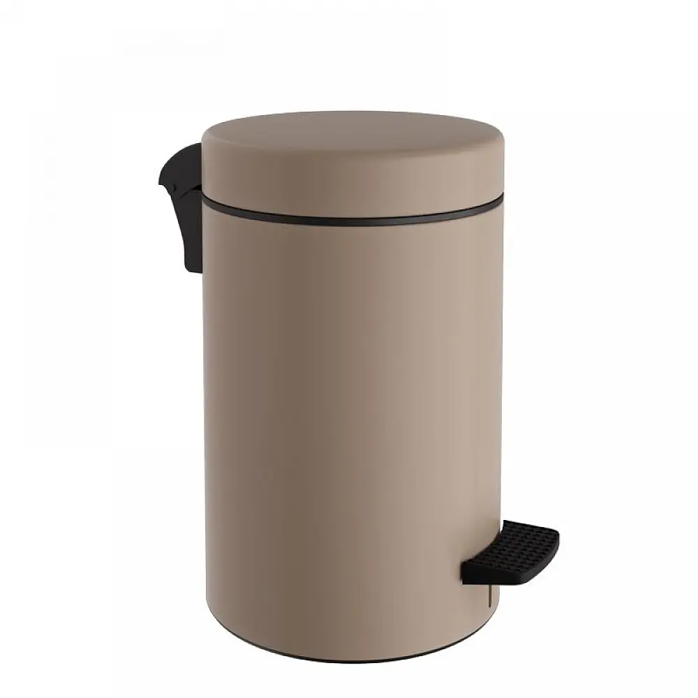 Χαρτοδοχείο 10 Lit Soft Close, No Inner Bucket - Matt Beige, Pam & Co, Ø20 x H37 (cm), 2037-103