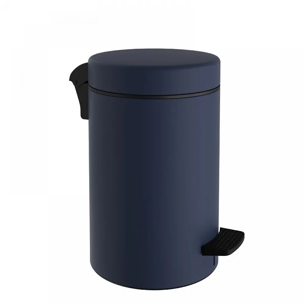 Χαρτοδοχείο 10 Lit Soft Close, No Inner Bucket - Matt Navy Blue, Pam & Co, Ø20 x H37 (cm), 2037-203