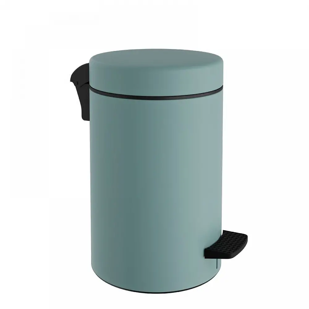 Χαρτοδοχείο 10 Lit Soft Close, No Inner Bucket - Matt Turquoise, Pam & Co, Ø20 x H37 (cm), 2037-913