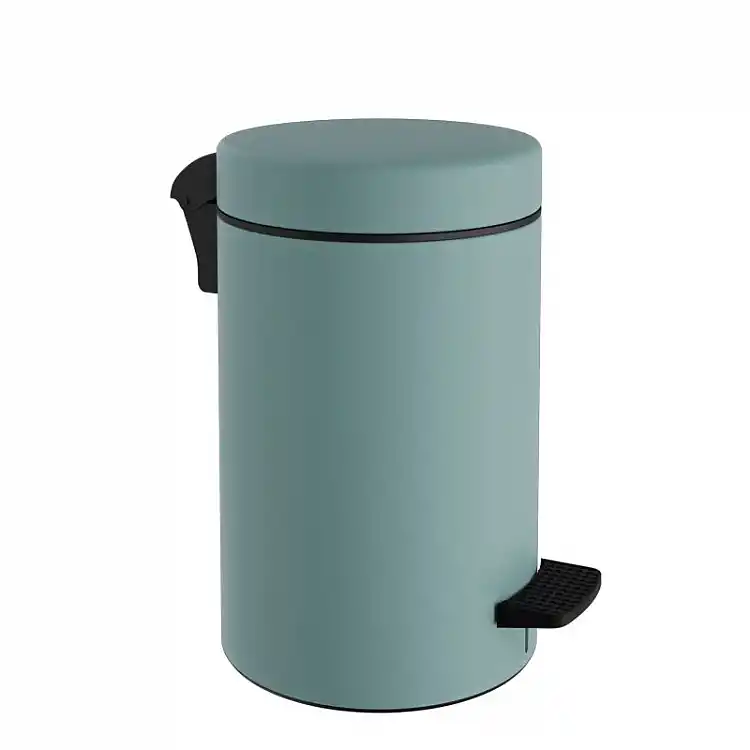 Χαρτοδοχείο 9 Lit Soft Close, No Inner Bucket - Matt Turquoise, Pam & Co, Ø20 x H36 (cm), 2037-913