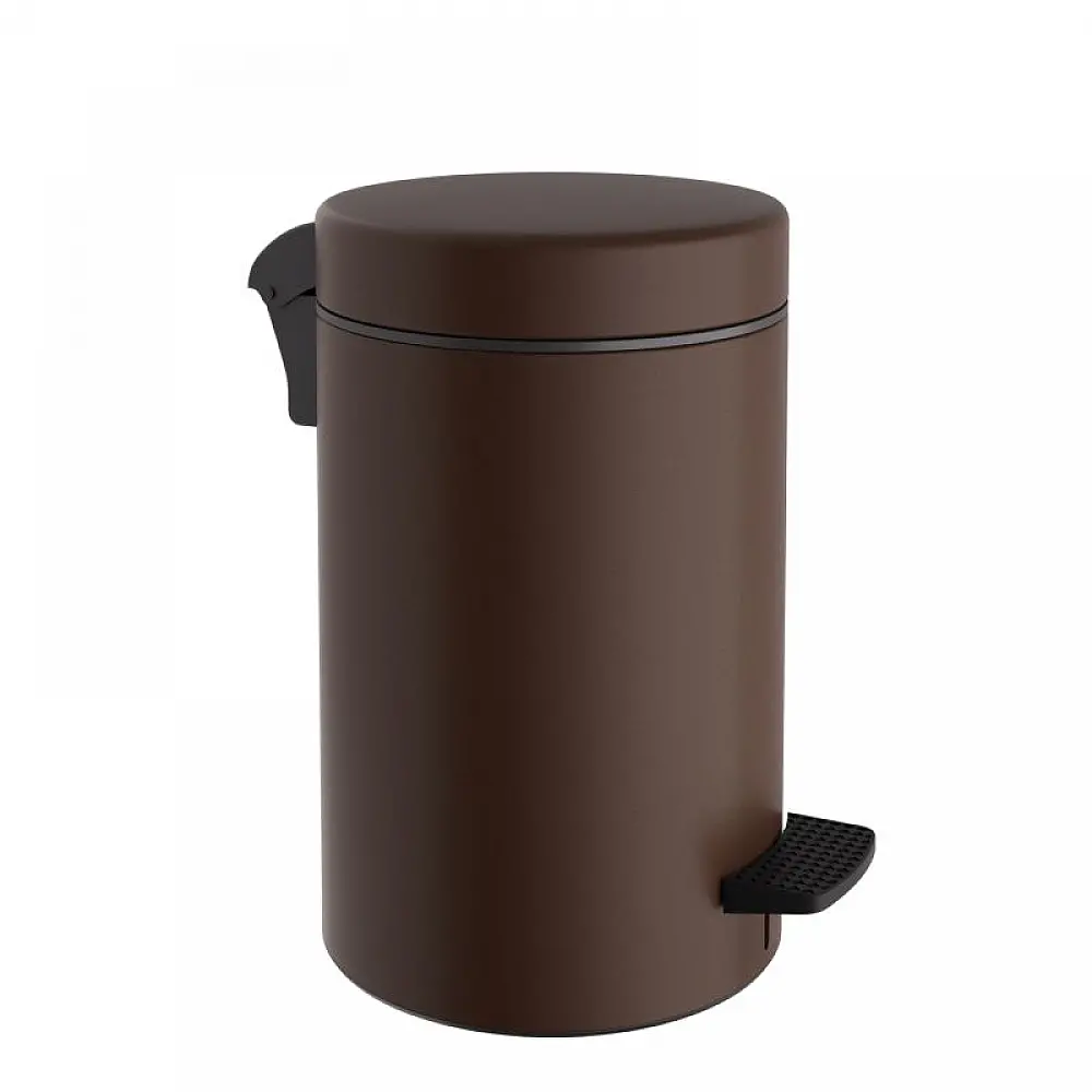 Χαρτοδοχείο 10 Lit Soft Close, No Inner Bucket - Matt Wenge, Pam & Co, Ø20 x H37 (cm), 2037-943