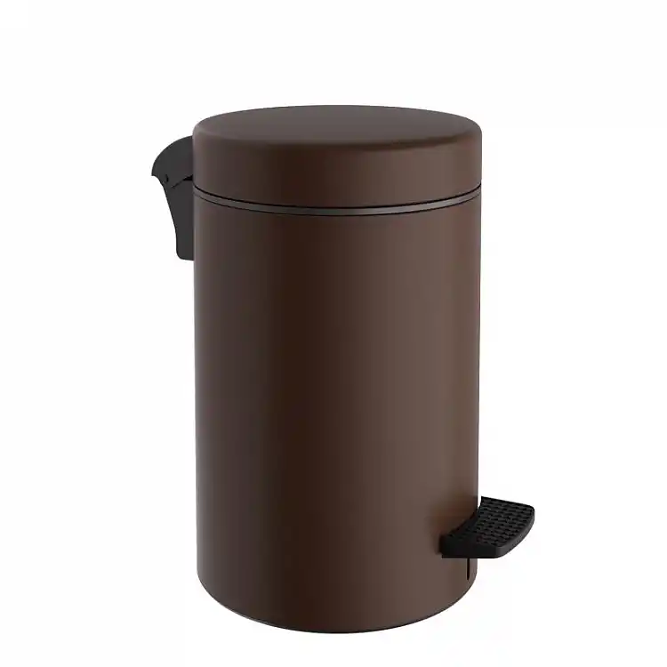 Χαρτοδοχείο 9 Lit Soft Close, No Inner Bucket - Matt Wenge, Pam & Co, Ø20 x H36 (cm), 2037-943