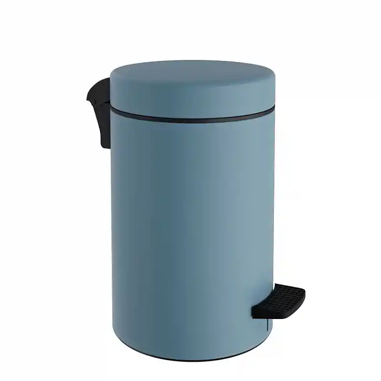Χαρτοδοχείο 9 Lit Soft Close, No Inner Bucket - Matt Ciel, Pam & Co, Ø20 x H36 (cm), 2037-923