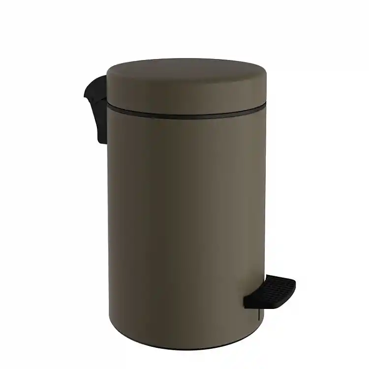 Χαρτοδοχείο 9 Lit Soft Close, No Inner Bucket - Matt Light Bronze, Pam & Co, Ø20 x H36 (cm), 2037-963