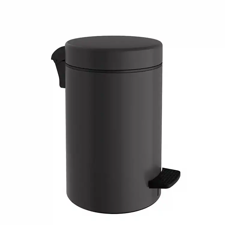 Χαρτοδοχείο 9 Lit Soft Close, No Inner Bucket - Matt Anthracite, Pam & Co, Ø20 x H36 (cm), 2037-113