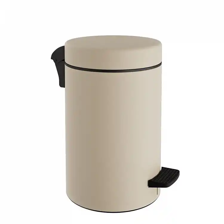 Χαρτοδοχείο 9 Lit Soft Close, No Inner Bucket - Matt Ivory, Pam & Co, Ø20 x H36 (cm), 2037-703