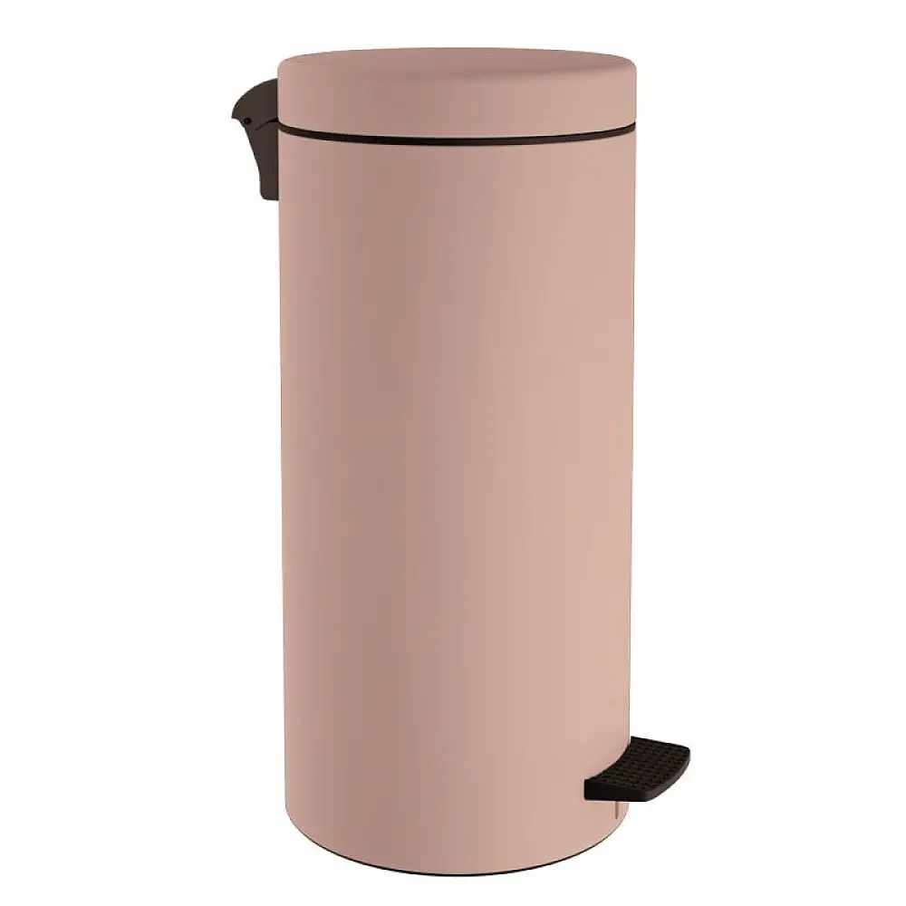 Χαρτοδοχείο 25 Lit Soft Close, No Inner Bucket - Matt Dusty Pink, Pam & Co, Ø25 x H55 (cm), 2553-304