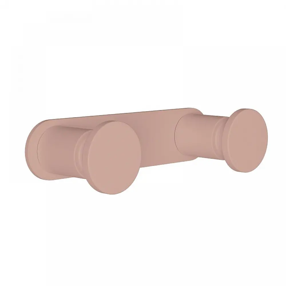 Άγκιστρο Διπλό - Matt Dusty Pink, Pam & Co, W12 x D3,5 x H2,5 (cm), 70-304