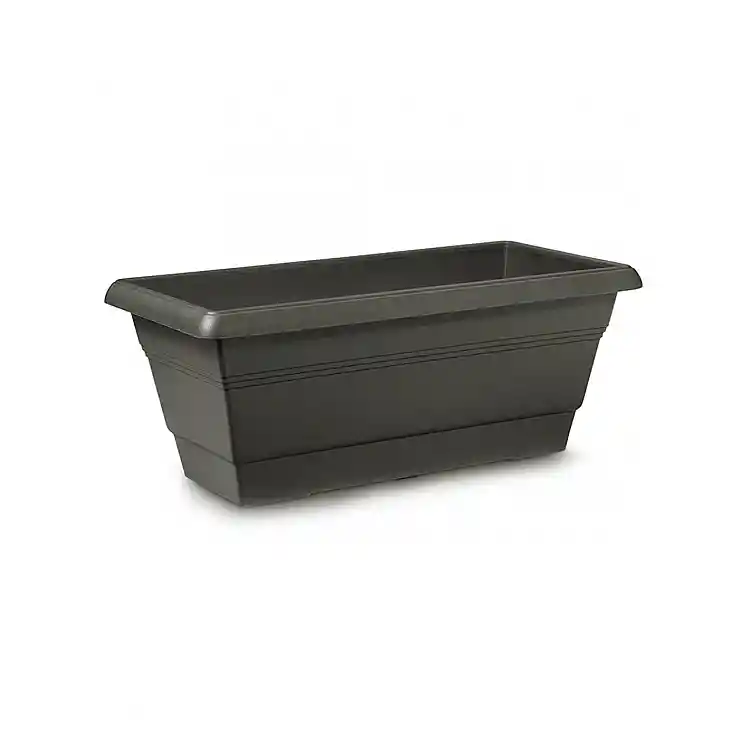 Ζαρντινιέρα FESTONE 40x20x16εκ.  ανθρακί - 10.04.0340C
