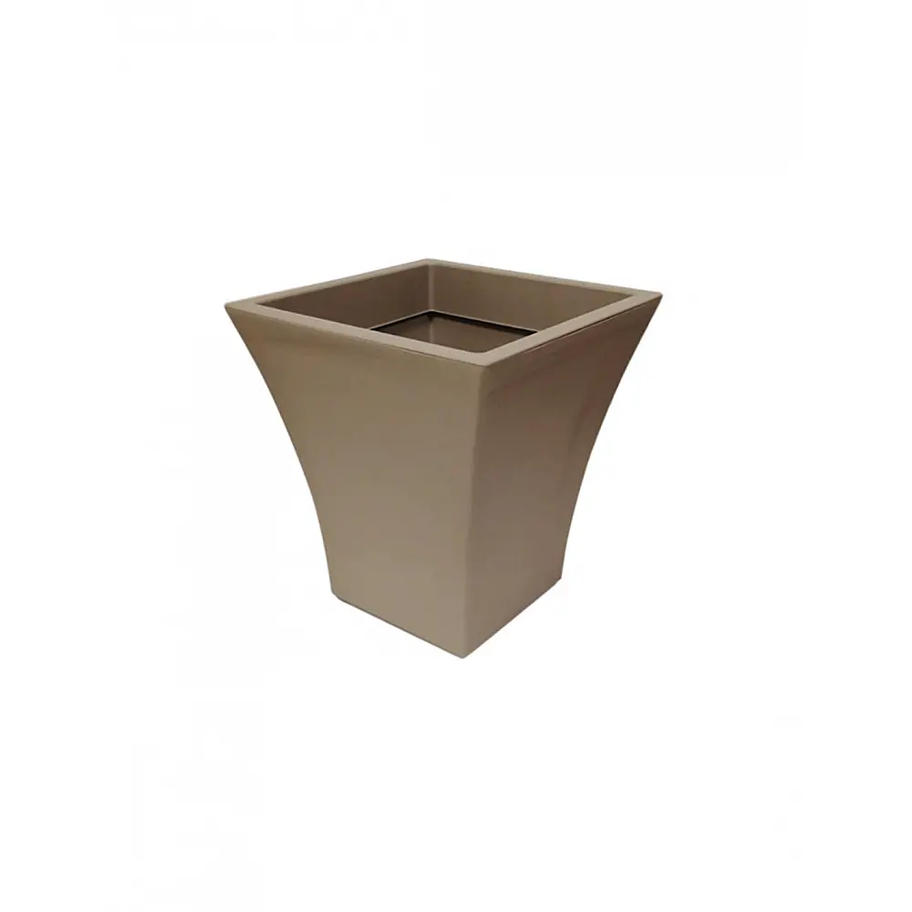 Γλάστρα CITY με ροδες square 40Χ40Χ45  spicy brown - 10.12.0041
