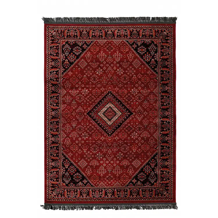 Κλασικό χαλί Afgan 306A D.RED BLACK Royal Carpet - 160 x 230 cm