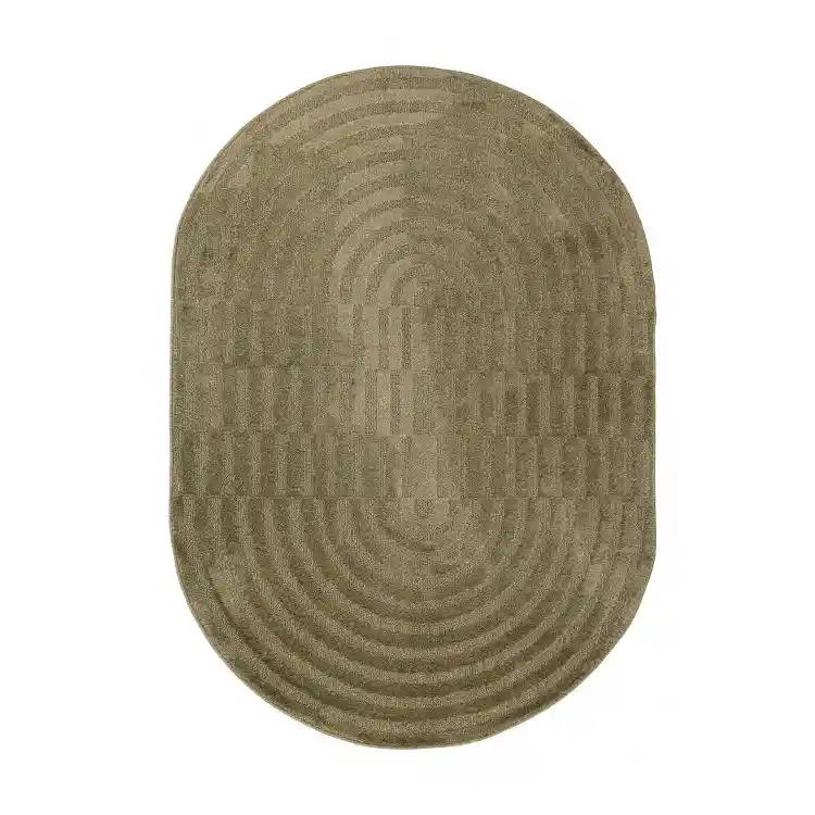 Οβάλ Χαλί Jazz 2972A OLIVE OVAL Royal Carpet - 200 x 290 cm