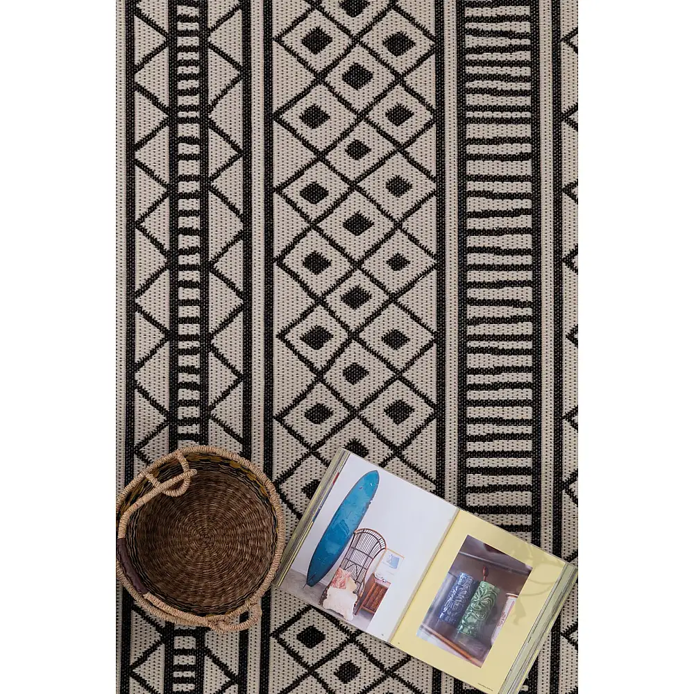 Ψάθα Flox Δ - BLACK 3603W Royal Carpet - 160 x 235 cm